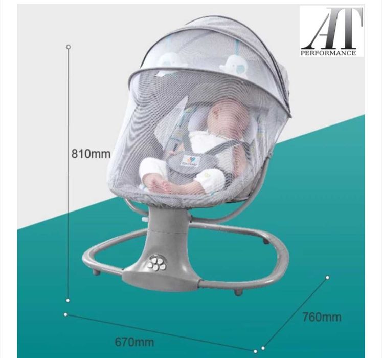 Детска Люлка MASTELA 3в1 0-3г. Сива