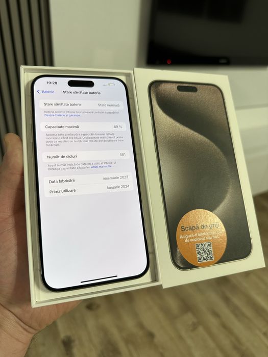 iPhone 15 Pro Max Natural Titanium