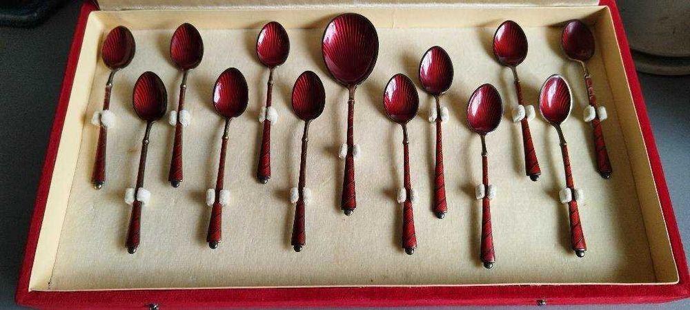 Cutie, set tacamuri argint 925S Danemarca