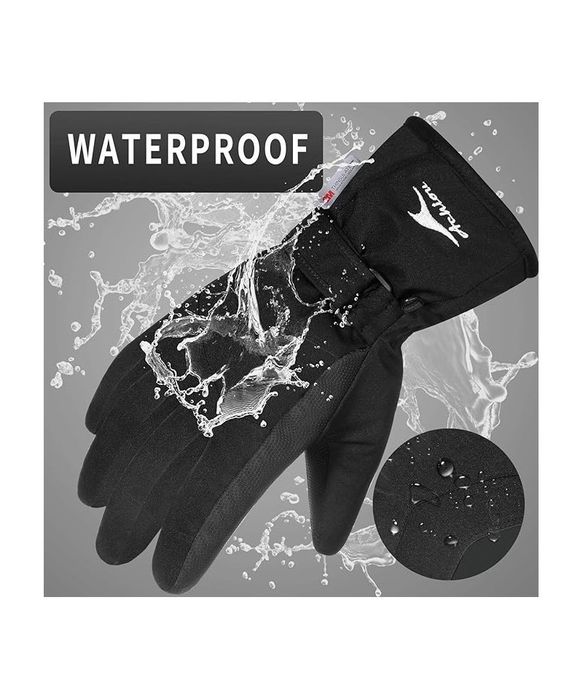 Manusi de ski barbati, 3M Thinsulate, Achiou, XL, negru