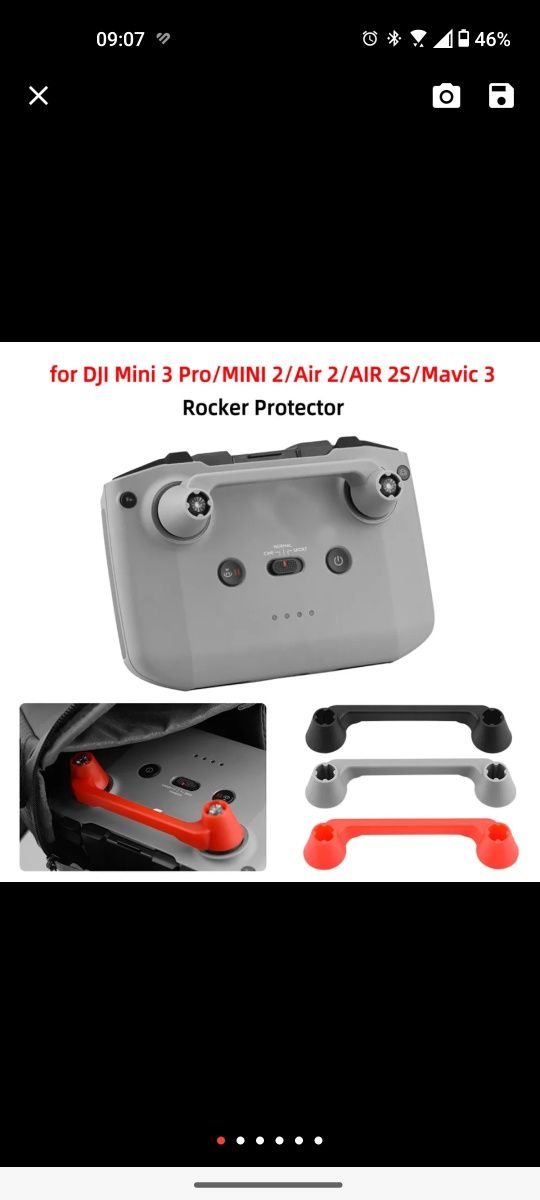 Stik-uri (manse) si protectie pt Dji Rc-N1. DJI mini 3 pro, mini 4 pro