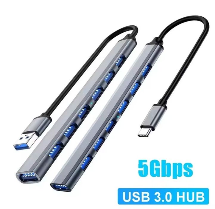 Usb Hub 7in1 laptop macbook PC Tip C usb multiport
