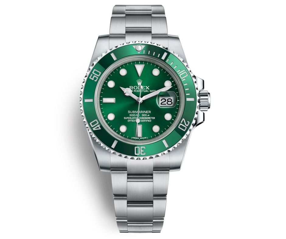 Часовник Rolex Submariner Date Stainless Steel Green Dial Hulk