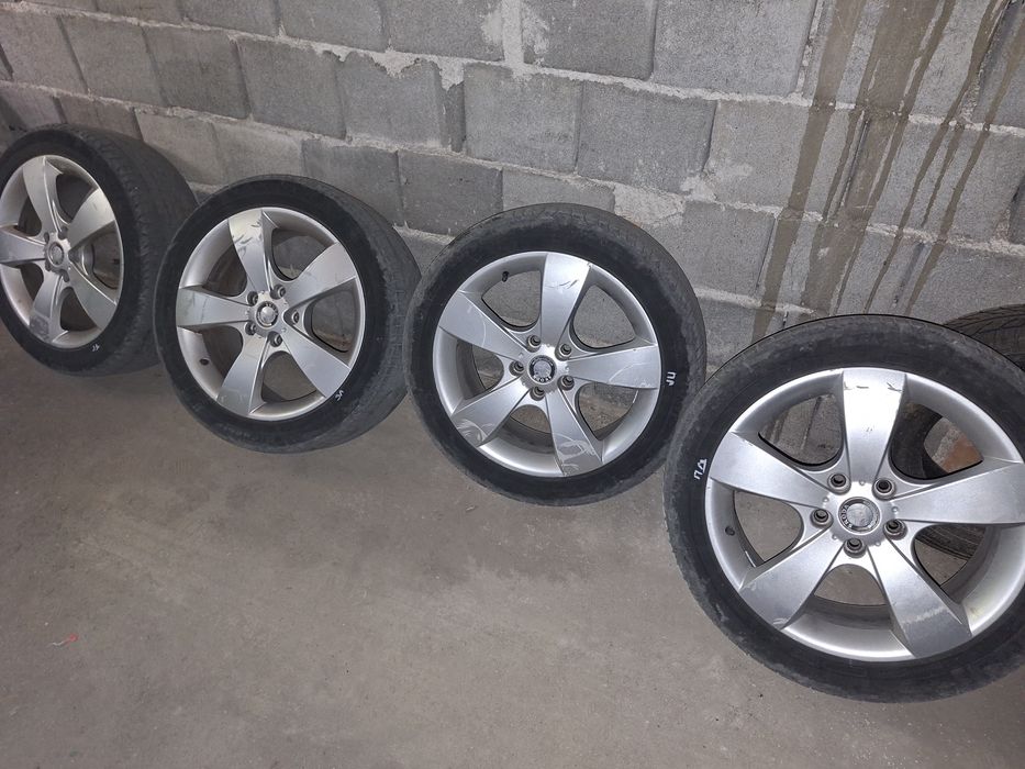 Лети джанти с гуми за шкода 5×112  17 цола