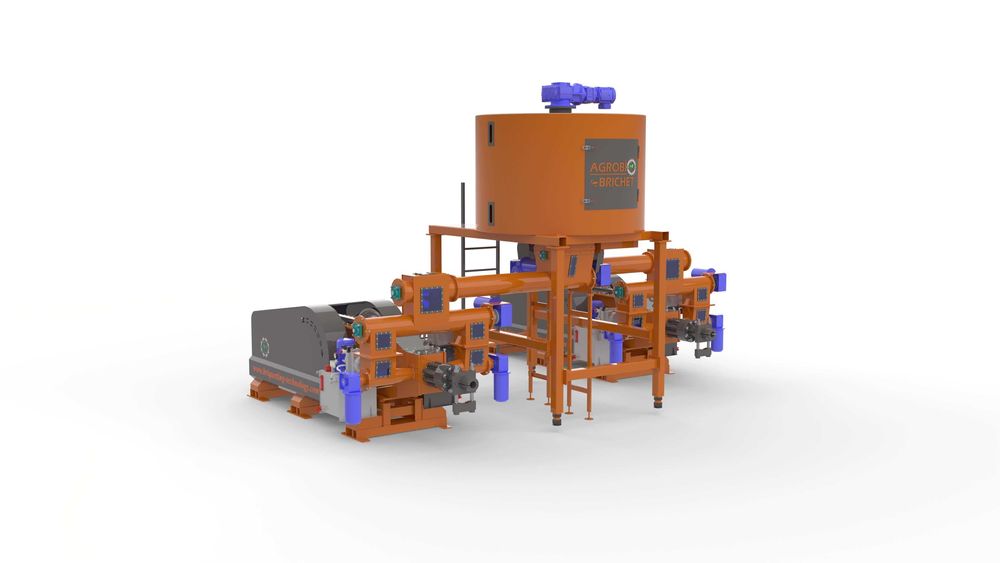 Presa brichetare mecanica rumegus paie "BriqTech" model: BT-070-800Max