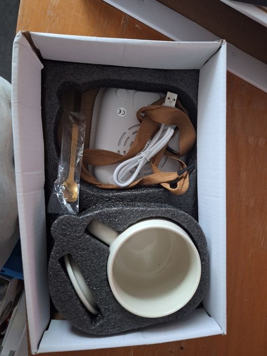 Cana ceramica Inteligenta Lucky pentru Incalzire Automata a Bauturilor