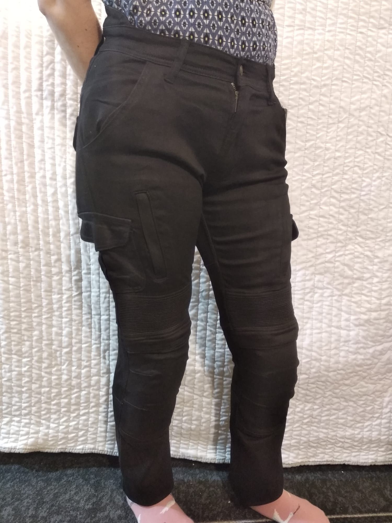 Pantaloni moto dama Scrambler Lady Blue/Black mărimea 32, 34 Noi!!