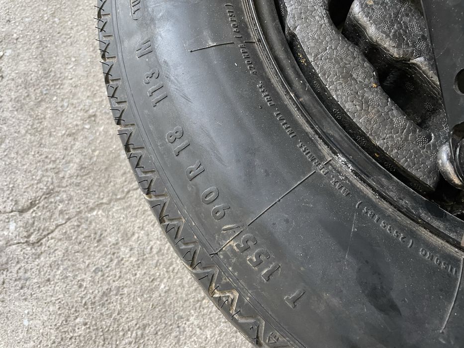 Патерица/Резервна гума БМВ Х5 Е70, 5х120, T 155/90 R18