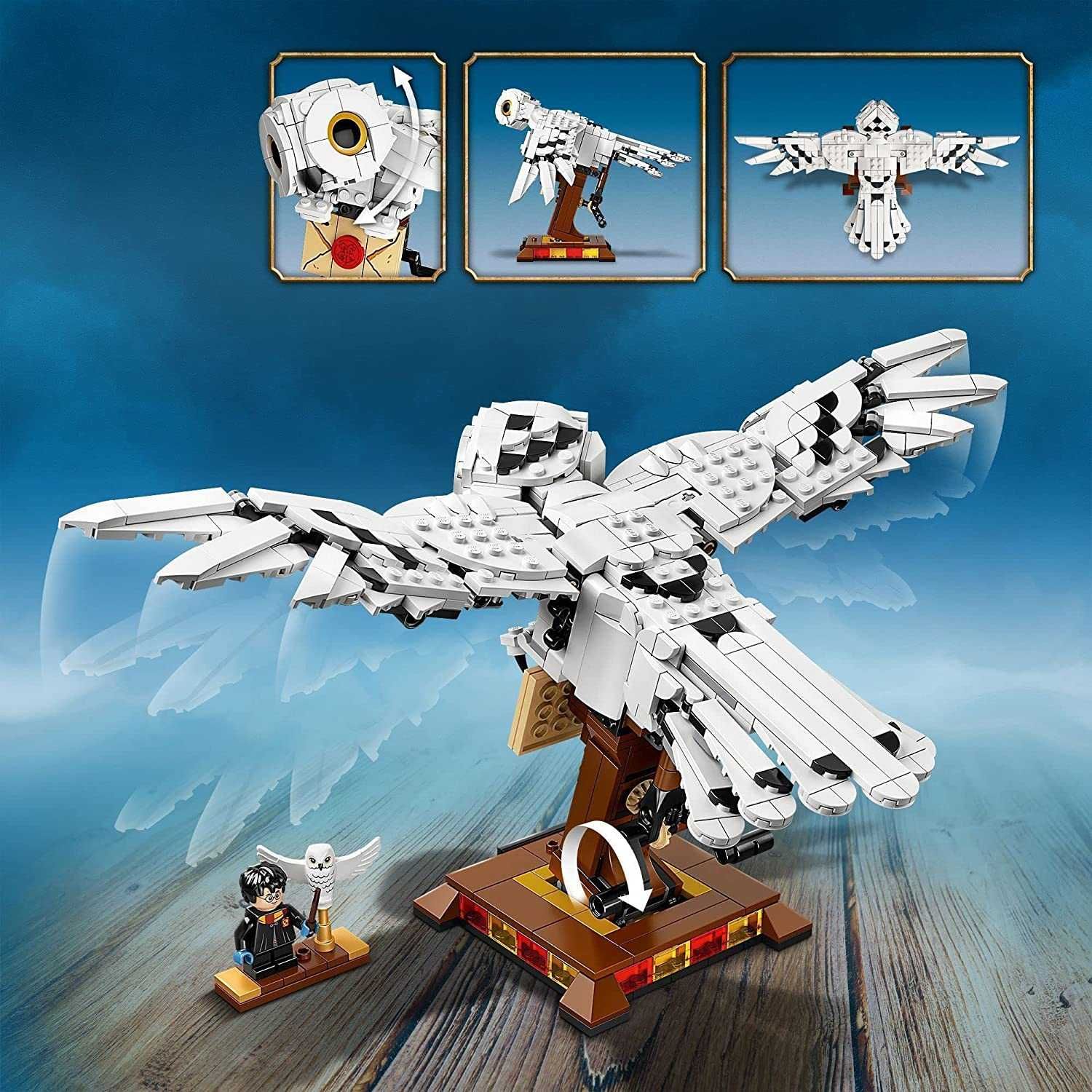 TIP lego bufnita cucuvea Harry Potter Hedwig pasare 75979