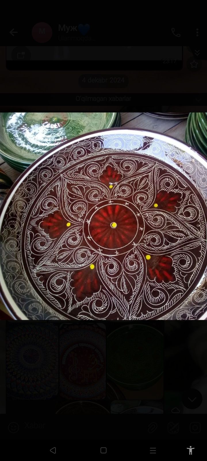 Qoʻl mehnati Osh tovoqlar