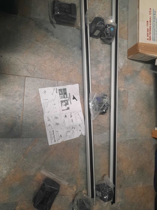 Portbagaj auto universal transversal, prindere plafon cu surub 120cm