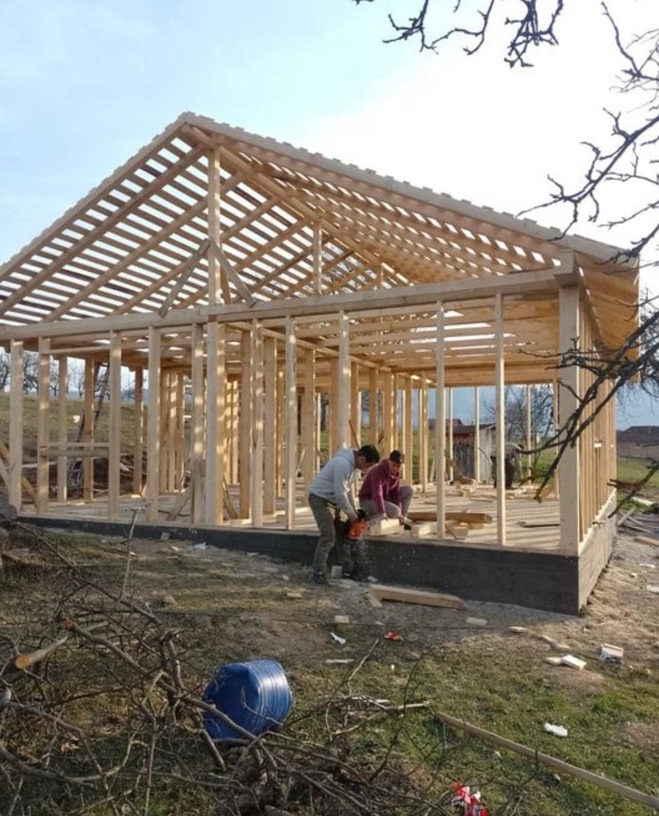 Cabana casa foișor din lemn