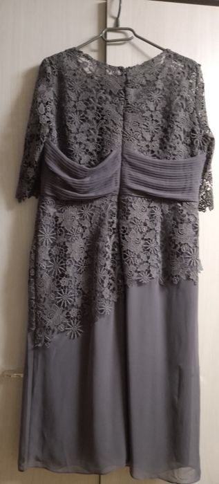 Rochie din 2 piese material triplu voal