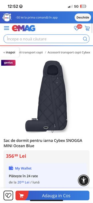 Carucuior Cybex Melio Street + Sac de iarna Cybex + Suport Pahar