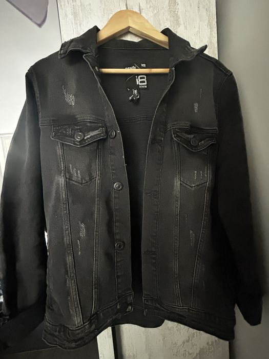 Черно дънково яке