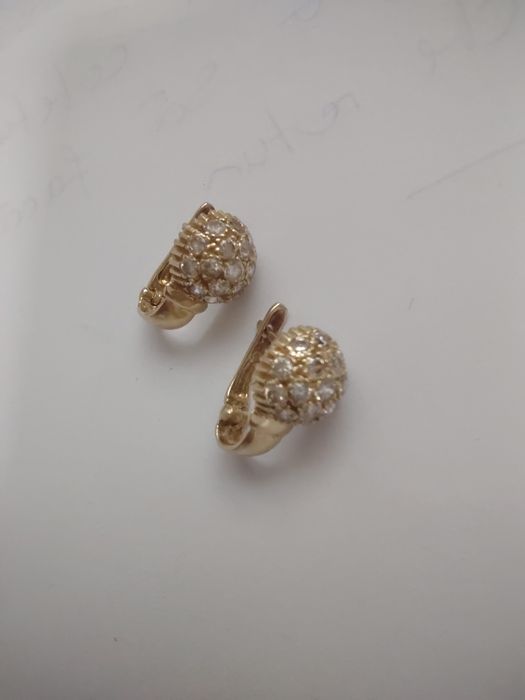 Cercei aur 14k pietre (efn)