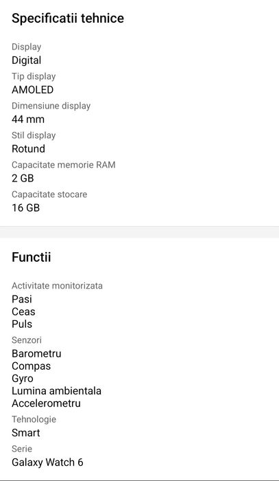 Samsung Galaxy Watch6, 44mm, LTE, Graphite