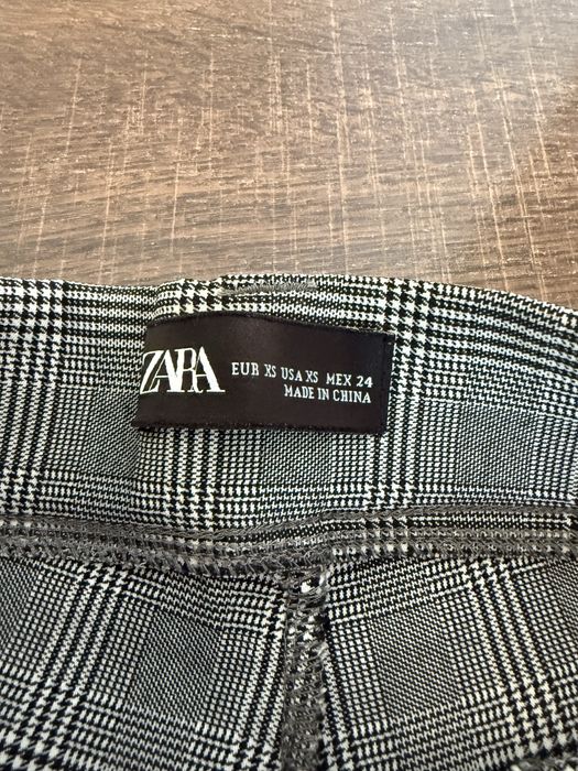 Дамски кариран панталон ZARA