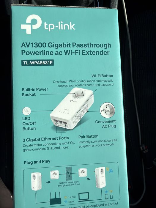 Adaptor Powerline TP-LINK AV1300 Wi-Fi Extender TL-WPA8631P