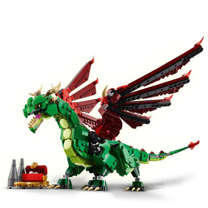 Lego Creator 3 в 1 - Средновековен дракон (31161) и Космическо влакче