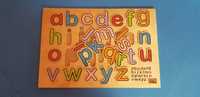 Vand joc, puzzle din lemn, cu litere, pt copii