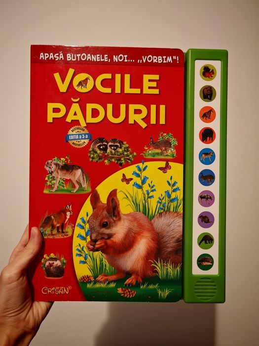 carte cu sunete Vocile Padurii