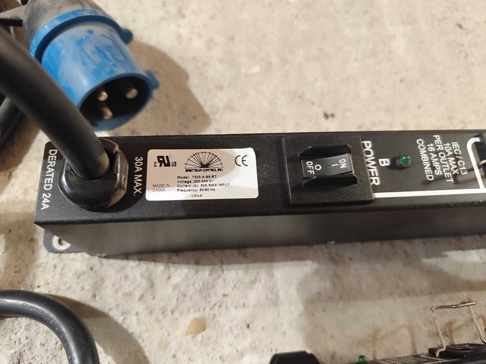 PDU rack Spectrum Control 2x4 C13, max30Ah