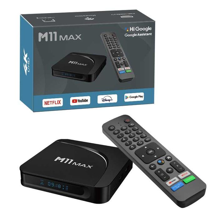НОВ TV BOX M11 MAX Android TV 14 S905X5M AV1