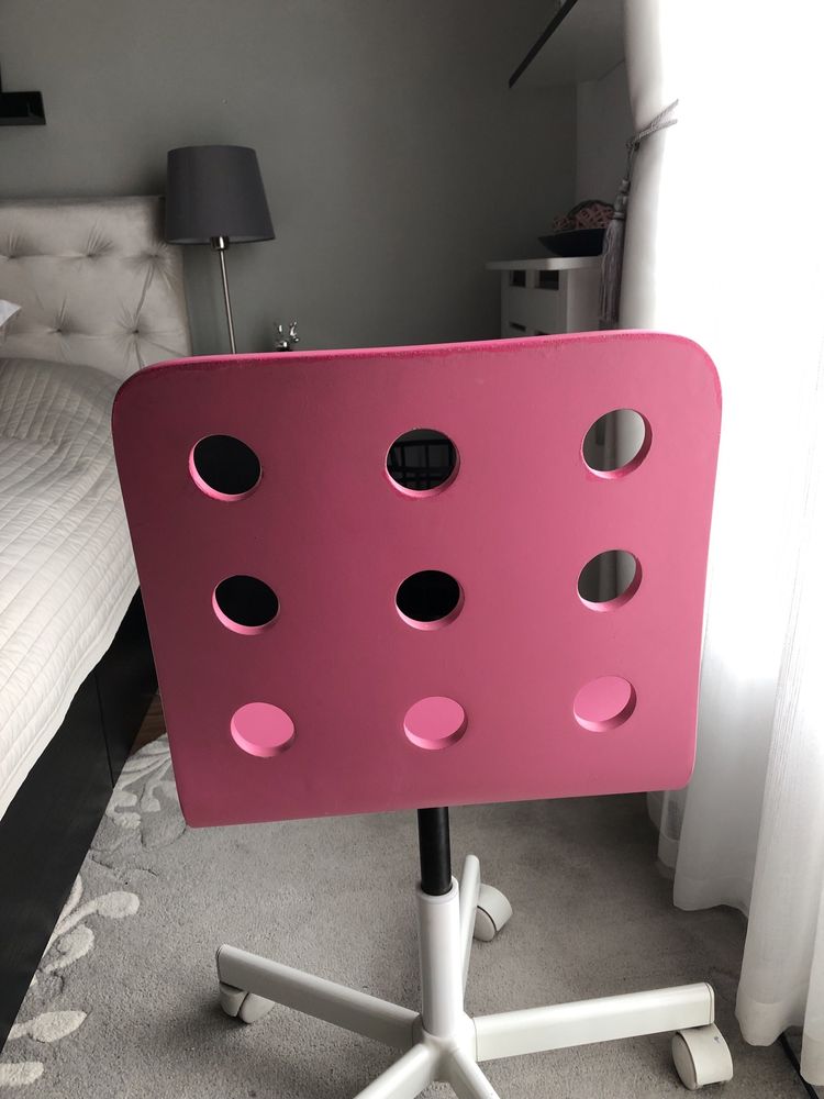 Scaun  birou Ikea roz