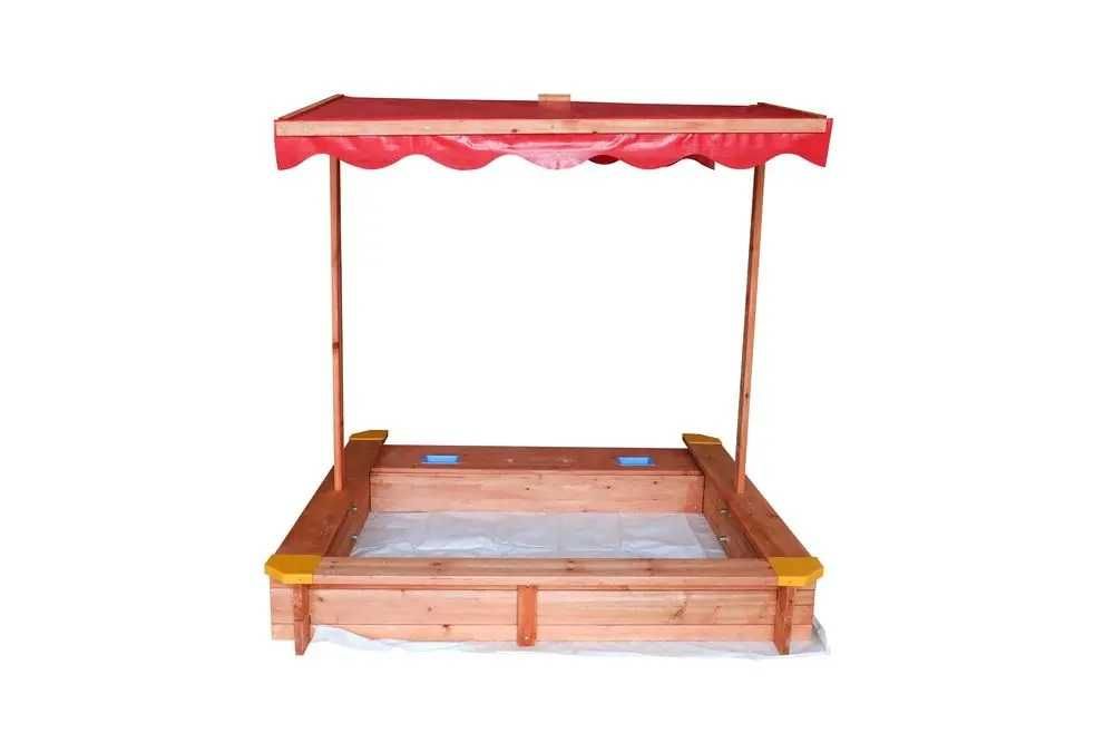 Spatiu Cutie Lada de Nisip cu Acoperis 118x118x118 cm, NOUA 599 Lei