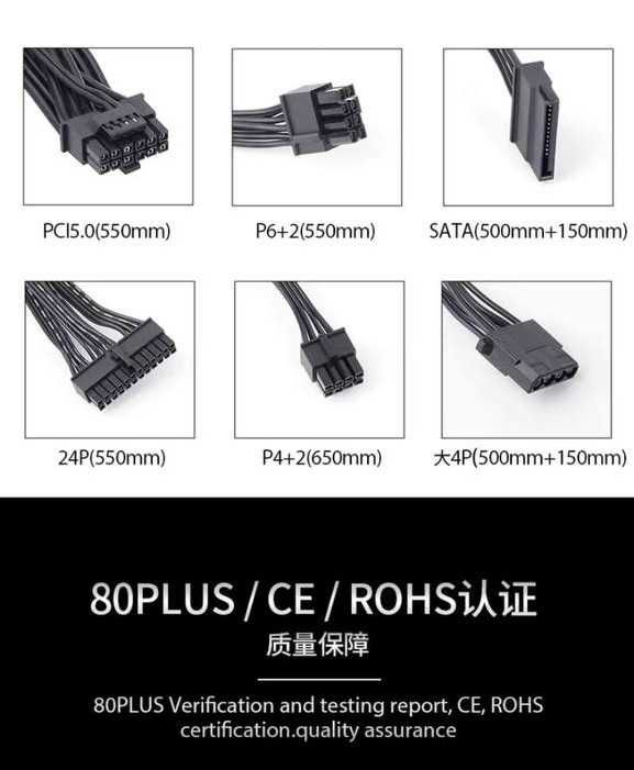 SOEYI X600 white - блок питания FULL MODULAR