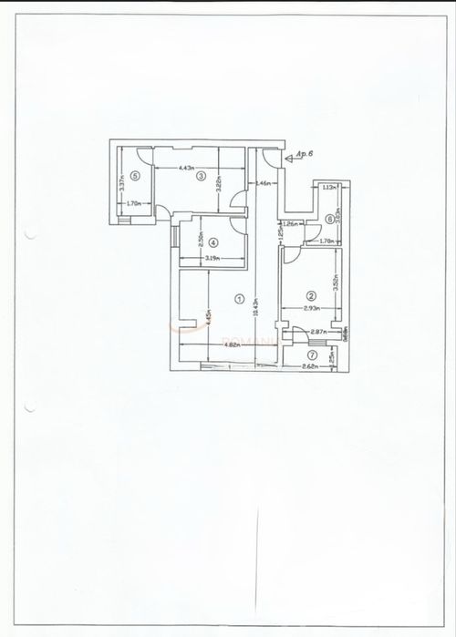 Vând apartament 3 camere si 2 balcoane