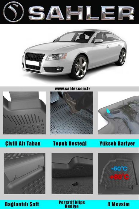 НОВО !!! Стелки гумени за Ауди А5 2008 - 2016 / AUDI A5 SAHLER