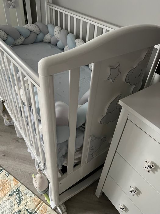 Бебешко легло Pali с механизъм за люлеене