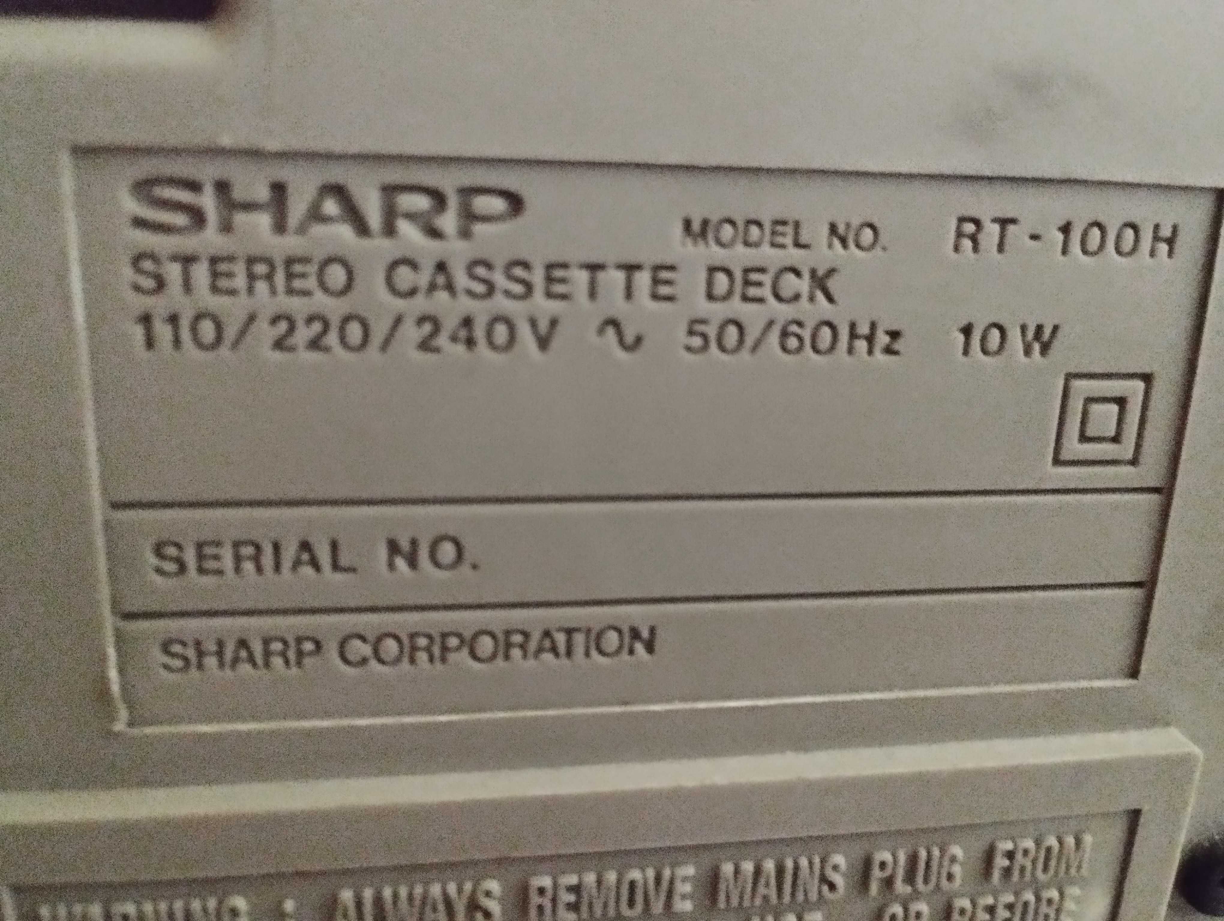 Касетен Дек SHARP RT-10H/SHARP RT-100H