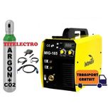 Aparat sudura MIG-MAG argon CO2 MIG 165 cu sarma + butelie 8L plina