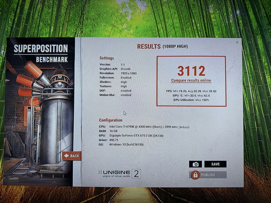 Pc intel i7 4790k, 16gb ram, Nvidia GTX 670, SSD 960gb