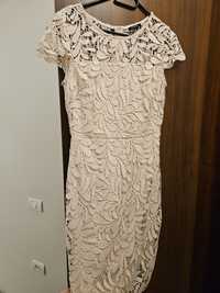 Rochie Orsay dantela roz pudra