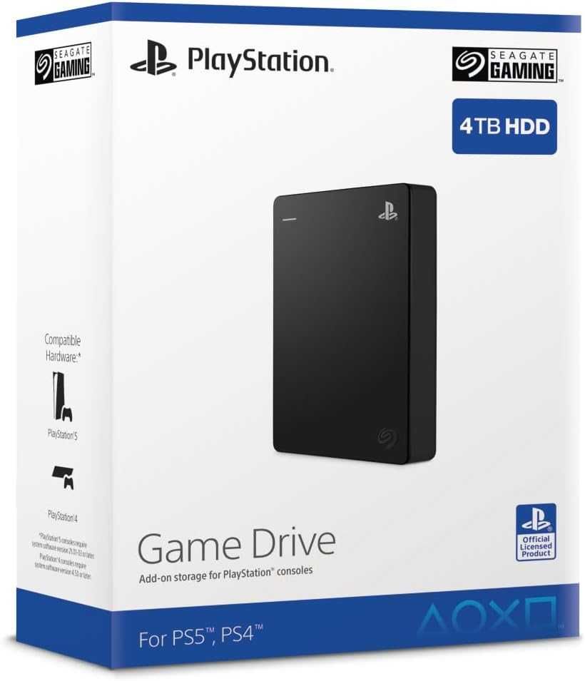Hard Disk extern SEAGATE Game , 4TB, USB 3.0, negru PS4/PS5