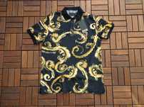 Мъжка  тениска Versace Jeans Couture Barocco print cotton Polo T-shirt
