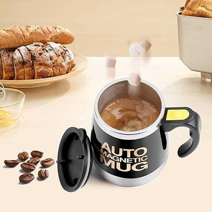 Cana cu auto amestecare magnetica - auto magnetic mug