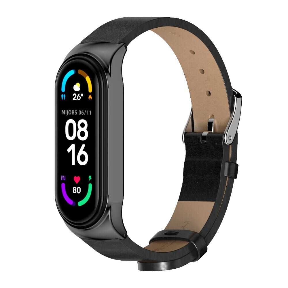 Curea piele bratara fitness Xiaomi Mi Band 3 / 4 Mi Band 5 / 6