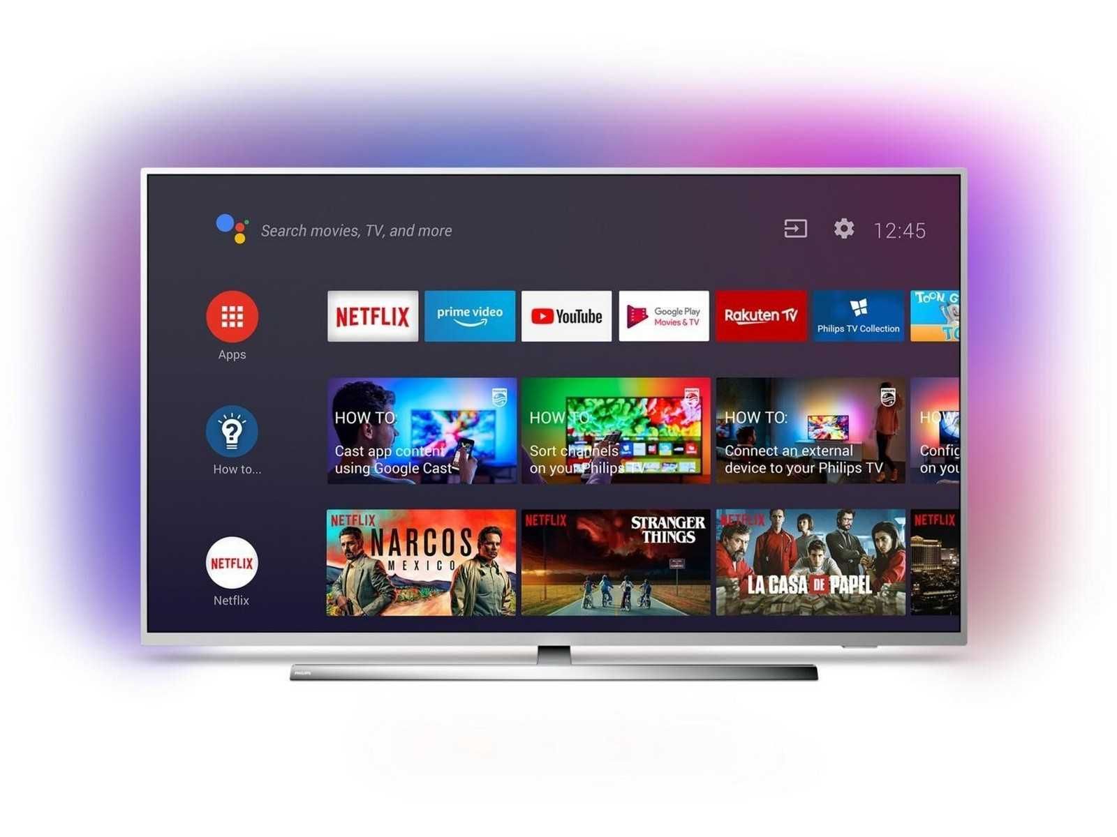 Продавам телевизор Филипс 43 инча, 4К, Смарт с Android TV