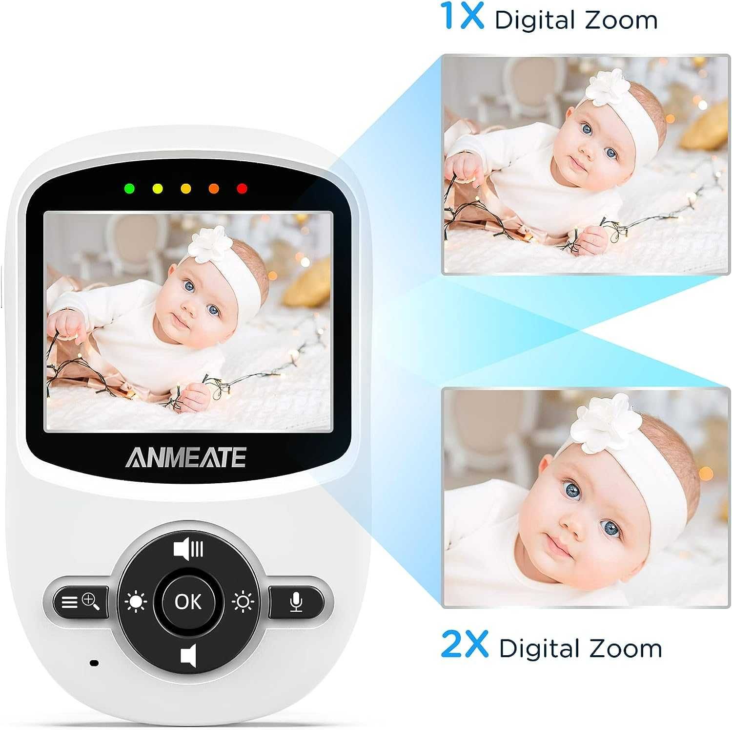 Радионяня (Видеоняня) ANMEATE Digital 2.4Ghz Wireless Video+Кронштейн