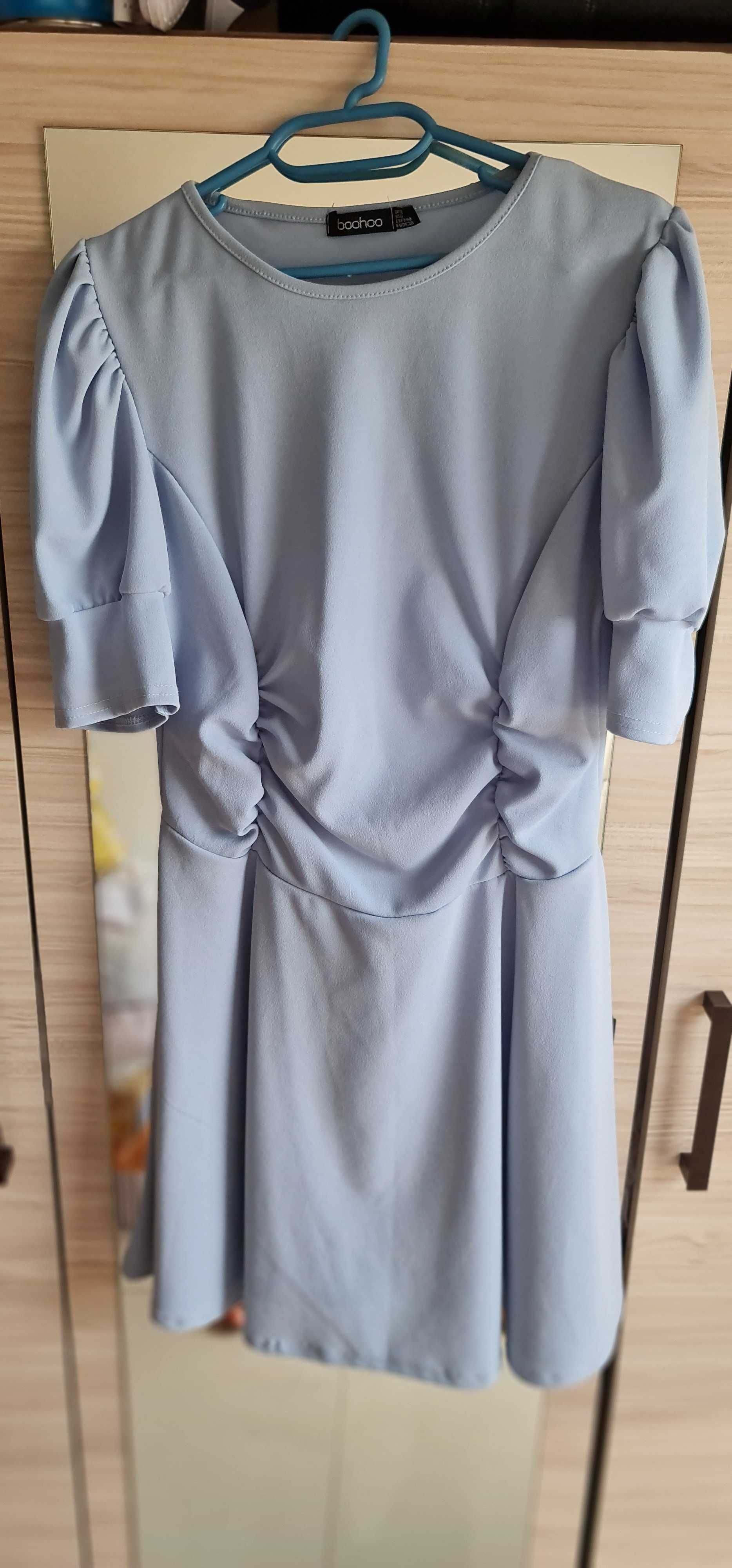 Къса рокля Boohoo - рр UK12, син цвят