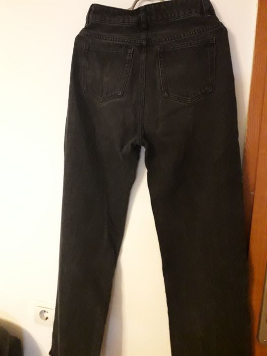 Сиви дънки с висока талия HM 34