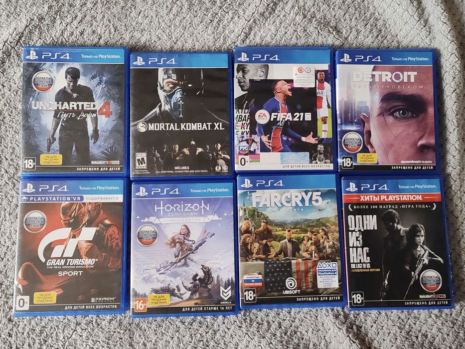 диски на play station 4