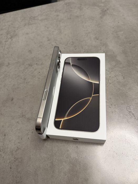 Iphone 16 pro max 256gb natural titanium NOU 100% baterie