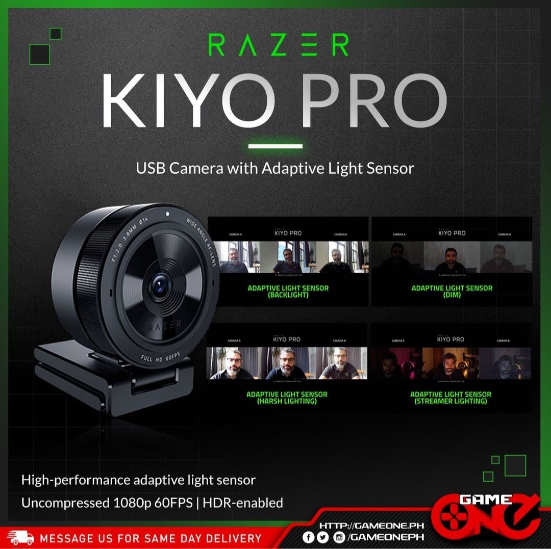 СКИДКА! RAZER KIYO PRO Веб-камера/Вебкамера Full HD/ 60FPS