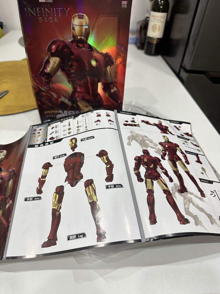 Figurina lego articulata Iron man